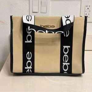 Bebe✨🖤💛Tan and Black Tote Bag